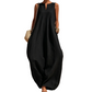 Women's Sleeveless V-Neck Wide-Leg Jumpsuit with Pockets