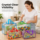 🧸 Toy chaos? One bag fixes it. Transparent PVC storage — keeps blocks, cars, and dolls organized and visible. 🚗