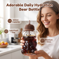 Cute Bear Shaped Glass Water Bottle
