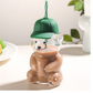 Cute Bear Shaped Glass Water Bottle