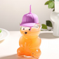 Cute Bear Shaped Glass Water Bottle