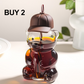 Cute Bear Shaped Glass Water Bottle