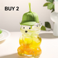 Cute Bear Shaped Glass Water Bottle