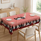 🐓 Red Plaid Rooster Tablecloth