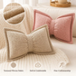 🎀Soft Chenille Bow-Shaped Throw Pillow