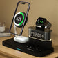🔋 50% OFF NOW! ⏰ 3-in-1 Wireless Charging Station – Charges Phone, Watch & Earbuds – Built-in Alarm Clock & RGB Light 🌙