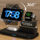 🔋 50% OFF NOW! ⏰ 3-in-1 Wireless Charging Station – Charges Phone, Watch & Earbuds – Built-in Alarm Clock & RGB Light 🌙