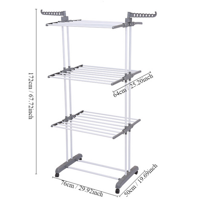 Folding Clothes Dryer on Wheels