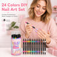 💅 LIMITED‑TIME ! 💥 24 Colors Dual Ended Nail Art Pens Set – Creative, Salon‑Quality, Easy DIY ✨