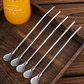📢📢50% OFF !! ⏰304 Stainless Steel 2-in-1 Straw Spoon