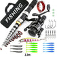 Complete Travel Fishing Gear Set & Carrying Bag