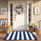🚪 LIMITED‑TIME 50% OFF! 🎃 Simple Striped Non‑Slip Door Mat, Stain Resistant Entry Rug With Reinforced Edge, Available In Multiple Sizes ✨