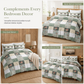 💐 All Season Brushed Floral Bedding Set – Soft, Reversible, Decorative ✨