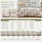 💐 All Season Brushed Floral Bedding Set – Soft, Reversible, Decorative ✨