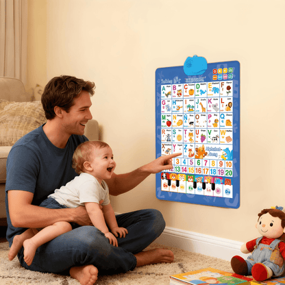 👶55% OFF !! 🎹Talking Alphabet Wall Chart – Bilingual, audio & mini piano ✨