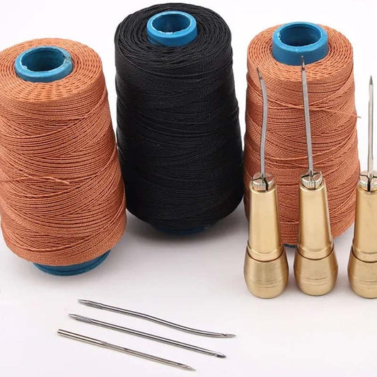 🧵 Save 50%! 🛠️ 5PCS Leather Sewing Awl Kit – Steel & copper handle ✨