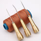 🧵 Save 50%! 🛠️ 5PCS Leather Sewing Awl Kit – Steel & copper handle ✨