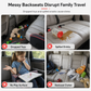 Kids Car Seat Travel Tray Activity Desk with Lap Drawing Board and Baby Stroller Backseat Hanging Storage Organizer Bag