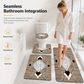 📢📢40% OFF !! ⏰4 Piece Faux Cashmere Absorbent Bathroom Rug Set with Rectangular Mat U Shaped Toilet Mat Toilet Lid Cover and Long Runner Rug 🧽