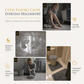 📢📢40% OFF !! ⏰4 Piece Faux Cashmere Absorbent Bathroom Rug Set with Rectangular Mat U Shaped Toilet Mat Toilet Lid Cover and Long Runner Rug 🧽