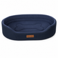Detachable Oval Polar Fleece and Oxford Cloth Pet Bed with Moisture Proof Non Slip Bottom and Sponge Cushion for Dogs and Cats