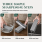🎉Save 50%! 🔪 Natural Whetstone 3000 Grit – Green Slurry & Single-Sided for Knives | Restore Razor-Sharp Edges at Home