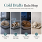 📢📢50% OFF !! ⏰Semi Enclosed Warm Sleeping Bag Bed Soft Deep Sleep Pet Cave Nest and Quilt for Cats and Small Dogs
