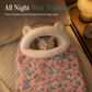 📢📢50% OFF !! ⏰Semi Enclosed Warm Sleeping Bag Bed Soft Deep Sleep Pet Cave Nest and Quilt for Cats and Small Dogs