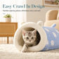 📢📢50% OFF !! ⏰Semi Enclosed Warm Sleeping Bag Bed Soft Deep Sleep Pet Cave Nest and Quilt for Cats and Small Dogs