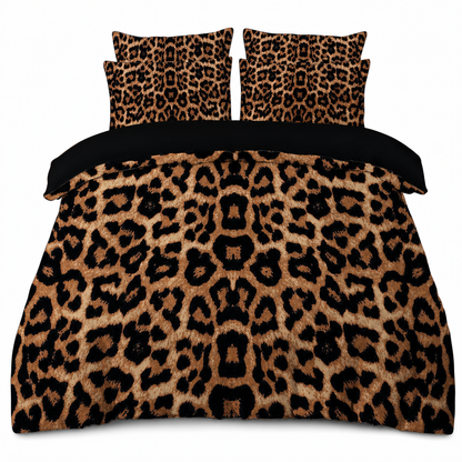 ⏳Limited-time 50% off⏰Duvet Cover Bedding Set,  Digital Print – Polyester, With Matching Pillowcases🐆🛏️