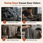 Portable Foldable Clothes Dryer Small Household Clothes Drying Machine with 240 Minute Timer and Large Clothes Bag for Travel and Dormitory