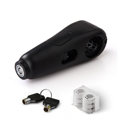 🔒 Handlebar Lock with Alarm: Precision Copper Core, Universal Fit, Weatherproof, for Bike & Motorcycle