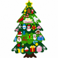 DIY Felt Christmas Tree Set with Detachable Ornaments for Kids Wall Hanging Christmas Decorations