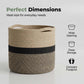 Two-Tone Woven Rope Storage Basket