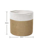 Two-Tone Woven Rope Storage Basket