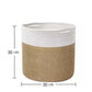 Two-Tone Woven Rope Storage Basket