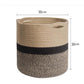 Two-Tone Woven Rope Storage Basket