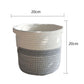 Two-Tone Woven Rope Storage Basket