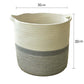 Two-Tone Woven Rope Storage Basket