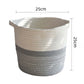 Two-Tone Woven Rope Storage Basket