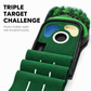 Portable Mini Golf Putting Mat Indoor and Outdoor Golf Practice Green Trainer with 3 Holes 264x19.5cm