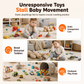 4-Piece Magnetic Electric Toy Car Set with Sound and Light Cartoon Stacking and Crawling Cars for Babies and Toddlers