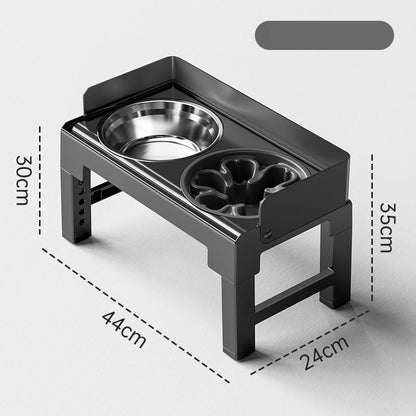 Adjustable Elevated Pet Feeder with Double Bowl