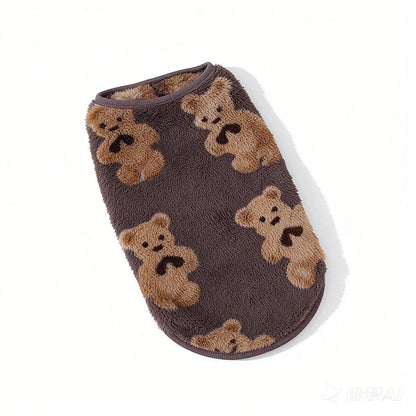 🐻LIMITED-TIME 50% OFF! 🧶Sleeveless Plush‑Lined Pet Vest | Warmth While Keeping Pet’s Legs Fully Free☁️