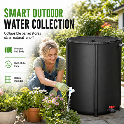 📢📢50% OFF !! ⏰50L Portable Collapsible Barrel Water Storage Tank