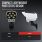 Solar Powered Dummy Security Wall Light with Motion Sensor Wireless LED Outdoor Security Light for Garden Courtyard