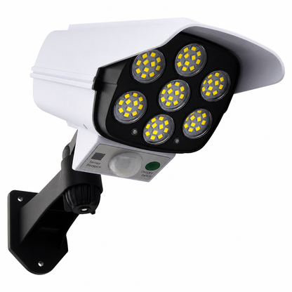 Solar Powered Dummy Security Wall Light with Motion Sensor Wireless LED Outdoor Security Light for Garden Courtyard