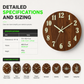 ⏳Limited-time 50% off⏰12-Inch Silent Wooden Wall Clock – Luminous Glow & MDF Wood Grain✨
