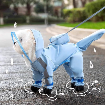 📢📢40% OFF !! ⏰Cute Full Wrap Pet Rain Coat with Mask