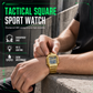 Square Digital Sports Watch Waterproof Outdoor Electronic Calendar Wristwatch for Men and Women